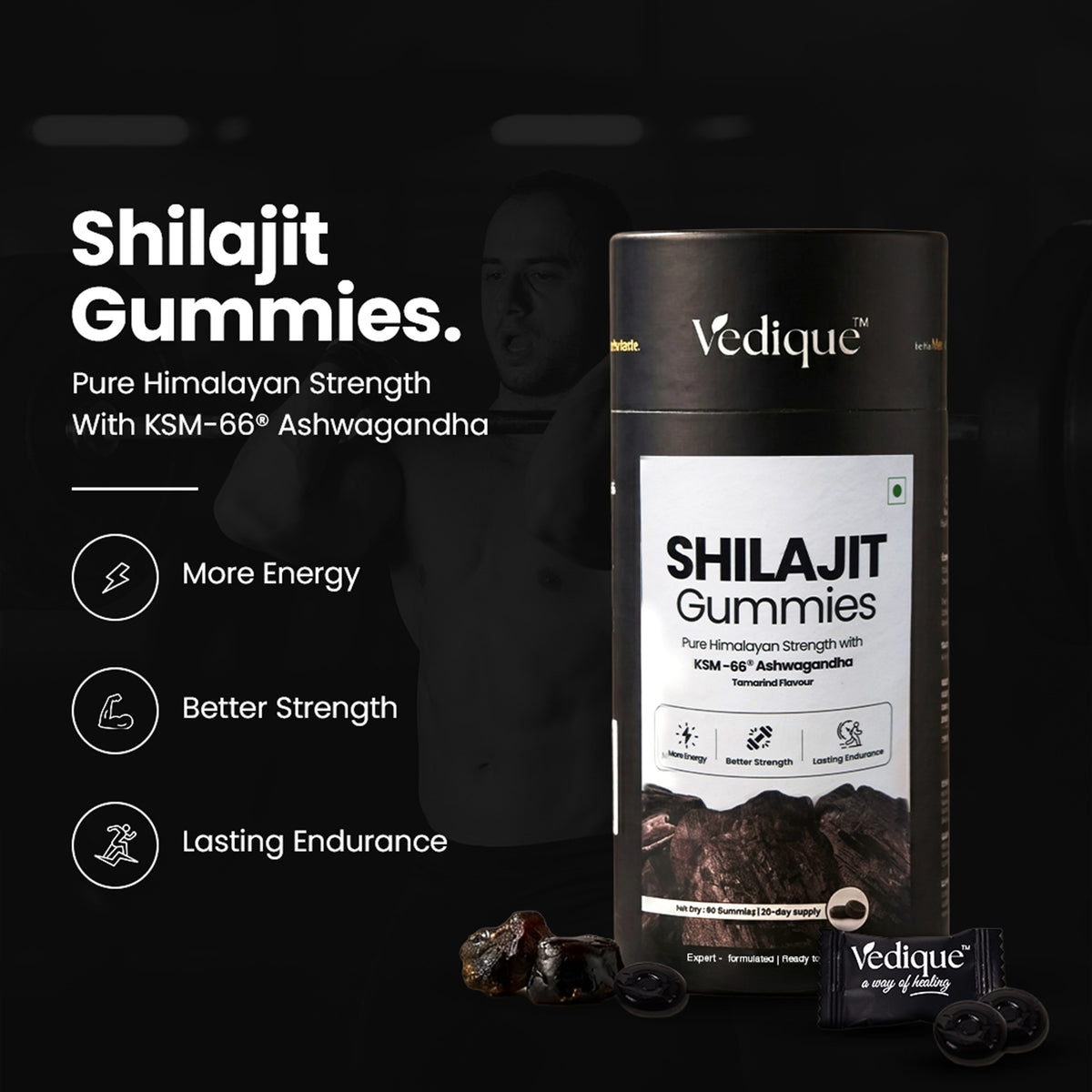 Shilajit Gummies - 60 Count